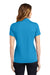 Sport-Tek LST640 Womens RacerMesh Moisture Wicking Short Sleeve Polo Shirt Pond Blue Model Back