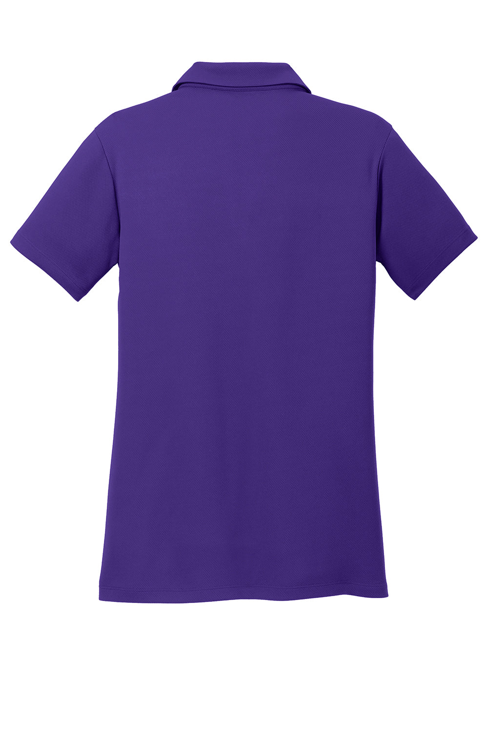 Sport-Tek LST640 Womens RacerMesh Moisture Wicking Short Sleeve Polo Shirt Purple Flat Back