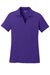 Sport-Tek LST640 Womens RacerMesh Moisture Wicking Short Sleeve Polo Shirt Purple Flat Front