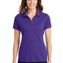 Sport-Tek Womens RacerMesh Moisture Wicking Short Sleeve Polo Shirt - Purple