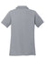 Sport-Tek LST640 Womens RacerMesh Moisture Wicking Short Sleeve Polo Shirt Silver Grey Flat Back