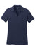 Sport-Tek LST640 Womens RacerMesh Moisture Wicking Short Sleeve Polo Shirt True Navy Blue Flat Front