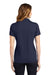 Sport-Tek LST640 Womens RacerMesh Moisture Wicking Short Sleeve Polo Shirt True Navy Blue Model Back