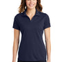 Sport-Tek Womens RacerMesh Moisture Wicking Short Sleeve Polo Shirt - True Navy Blue