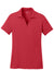 Sport-Tek LST640 Womens RacerMesh Moisture Wicking Short Sleeve Polo Shirt True Red Flat Front