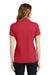 Sport-Tek LST640 Womens RacerMesh Moisture Wicking Short Sleeve Polo Shirt True Red Model Back