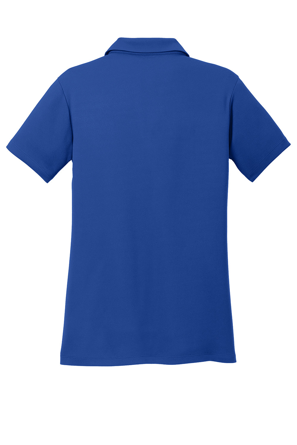 Sport-Tek LST640 Womens RacerMesh Moisture Wicking Short Sleeve Polo Shirt True Royal Blue Flat Back