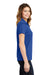 Sport-Tek LST640 Womens RacerMesh Moisture Wicking Short Sleeve Polo Shirt True Royal Blue Model Side