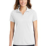 Sport-Tek Womens RacerMesh Moisture Wicking Short Sleeve Polo Shirt - White