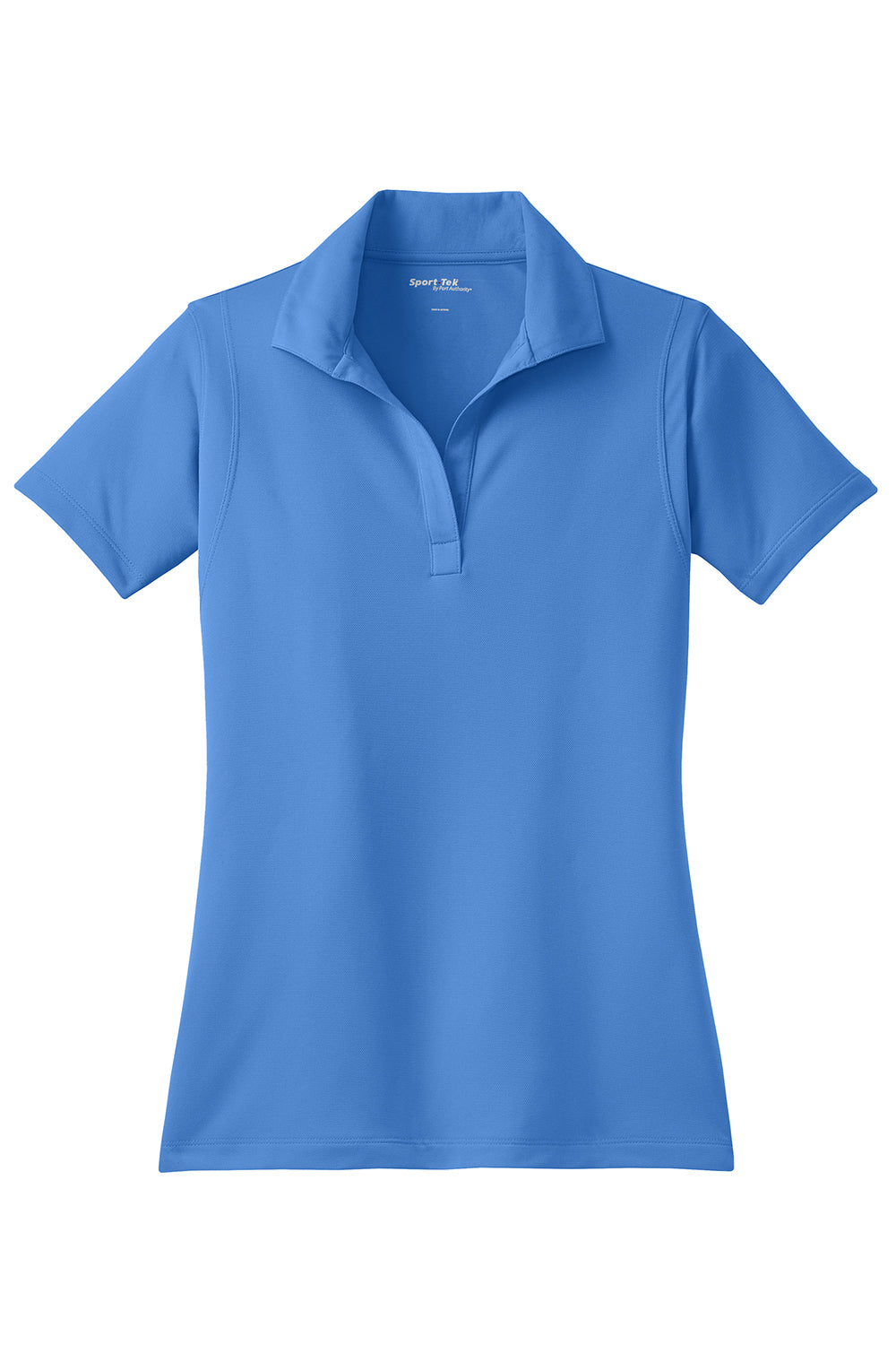 Sport-Tek LST650 Womens Sport-Wick Moisture Wicking Short Sleeve Polo Shirt Blue Lake Flat Front