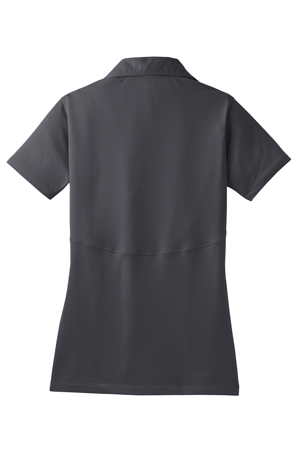 Sport-Tek LST650 Womens Sport-Wick Moisture Wicking Short Sleeve Polo Shirt Iron Grey Flat Back