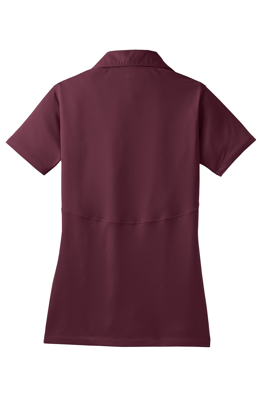 Sport-Tek LST650 Womens Sport-Wick Moisture Wicking Short Sleeve Polo Shirt Maroon Flat Back