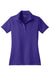 Sport-Tek LST650 Womens Sport-Wick Moisture Wicking Short Sleeve Polo Shirt Purple Flat Front