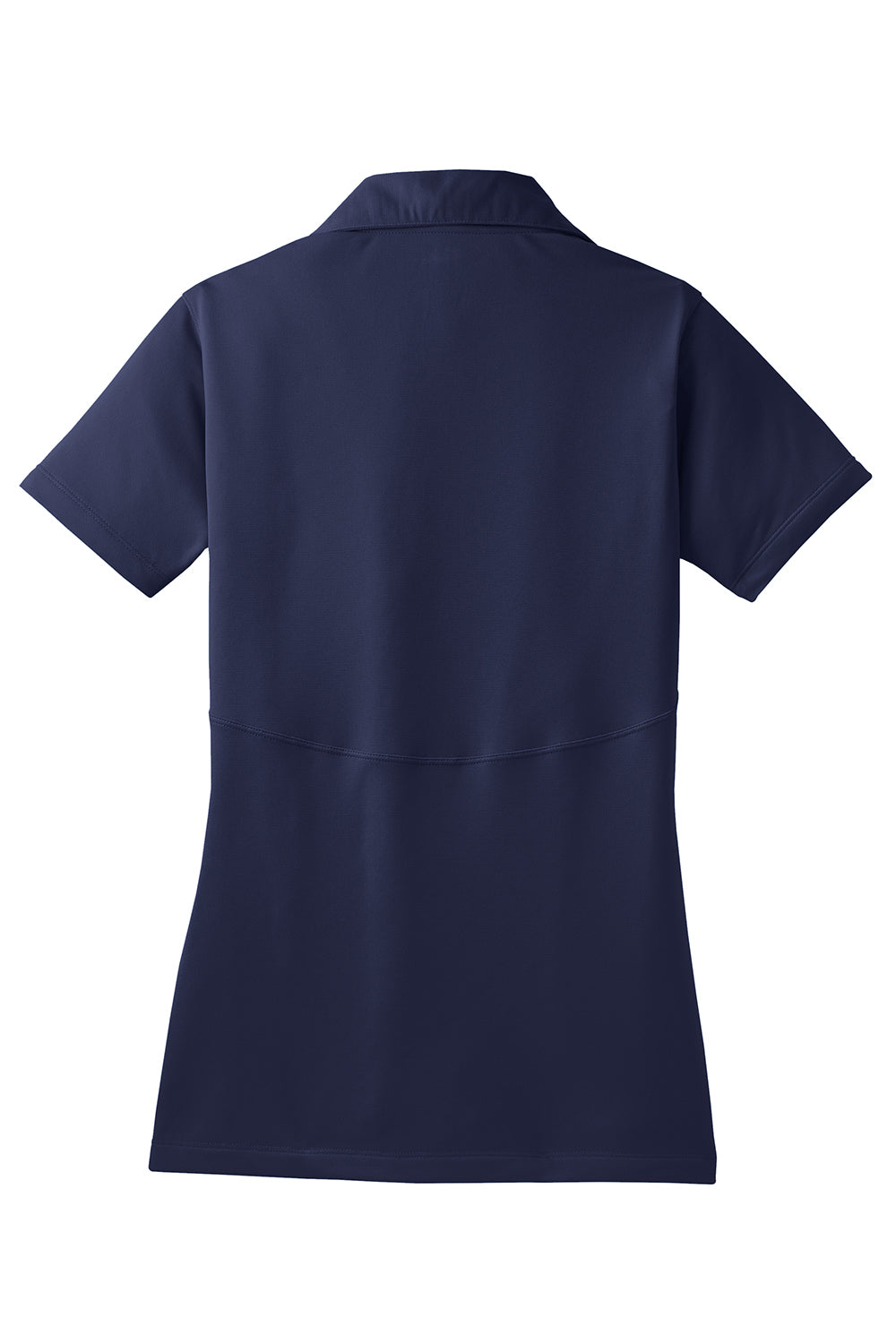 Sport-Tek LST650 Womens Sport-Wick Moisture Wicking Short Sleeve Polo Shirt True Navy Blue Flat Back