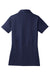 Sport-Tek LST650 Womens Sport-Wick Moisture Wicking Short Sleeve Polo Shirt True Navy Blue Flat Back