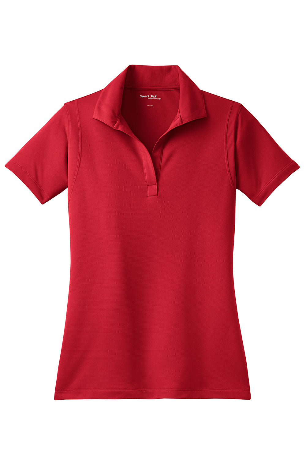 Sport-Tek LST650 Womens Sport-Wick Moisture Wicking Short Sleeve Polo Shirt True Red Flat Front