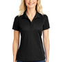 Sport-Tek Womens Sport-Wick Moisture Wicking Short Sleeve Polo Shirt - Black