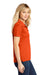 Sport-Tek LST650 Womens Sport-Wick Moisture Wicking Short Sleeve Polo Shirt Deep Orange Model Side