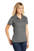 Sport-Tek LST650 Womens Sport-Wick Moisture Wicking Short Sleeve Polo Shirt Concrete Grey Model 3q