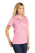 Sport-Tek LST650 Womens Sport-Wick Moisture Wicking Short Sleeve Polo Shirt Light Pink Model 3q