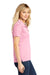 Sport-Tek LST650 Womens Sport-Wick Moisture Wicking Short Sleeve Polo Shirt Light Pink Model Side