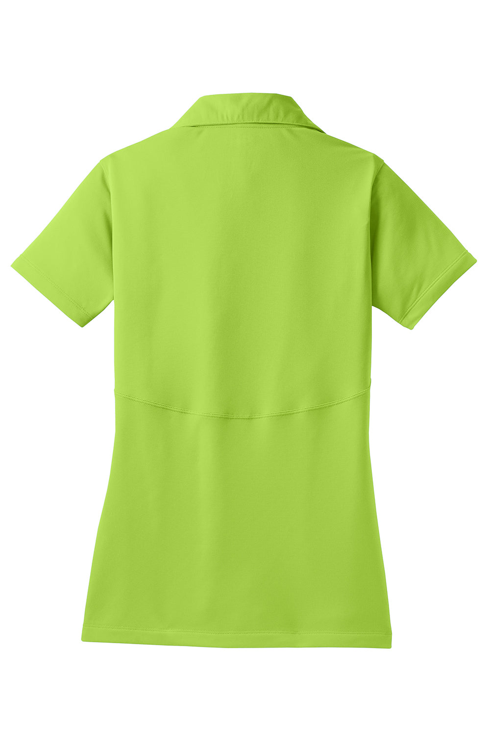 Sport-Tek LST650 Womens Sport-Wick Moisture Wicking Short Sleeve Polo Shirt Lime Shock Green Flat Back