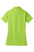 Sport-Tek LST650 Womens Sport-Wick Moisture Wicking Short Sleeve Polo Shirt Lime Shock Green Flat Back