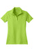 Sport-Tek LST650 Womens Sport-Wick Moisture Wicking Short Sleeve Polo Shirt Lime Shock Green Flat Front