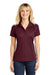 Sport-Tek LST650 Womens Sport-Wick Moisture Wicking Short Sleeve Polo Shirt Maroon Model Front