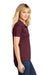 Sport-Tek LST650 Womens Sport-Wick Moisture Wicking Short Sleeve Polo Shirt Maroon Model Side