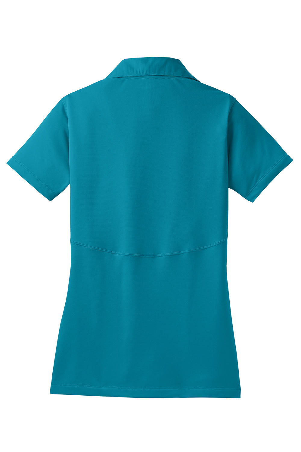 Sport-Tek LST650 Womens Sport-Wick Moisture Wicking Short Sleeve Polo Shirt Tropic Blue Flat Back