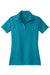 Sport-Tek LST650 Womens Sport-Wick Moisture Wicking Short Sleeve Polo Shirt Tropic Blue Flat Front