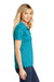 Sport-Tek LST650 Womens Sport-Wick Moisture Wicking Short Sleeve Polo Shirt Tropic Blue Model Side