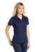 Sport-Tek LST650 Womens Sport-Wick Moisture Wicking Short Sleeve Polo Shirt True Navy Blue Model 3q