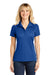 Sport-Tek LST650 Womens Sport-Wick Moisture Wicking Short Sleeve Polo Shirt True Royal Blue Model Front