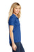 Sport-Tek LST650 Womens Sport-Wick Moisture Wicking Short Sleeve Polo Shirt True Royal Blue Model Side