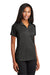 Sport-Tek LST652 Womens Sport-Wick Moisture Wicking Short Sleeve Polo Shirt Iron Grey/Black Model 3q