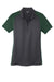 Sport-Tek LST652 Womens Sport-Wick Moisture Wicking Short Sleeve Polo Shirt Iron Grey/Forest Green Flat Front