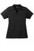 Sport-Tek LST653 Womens Sport-Wick Moisture Wicking Short Sleeve Polo Shirt Black/Iron Grey Flat Front