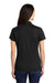 Sport-Tek LST653 Womens Sport-Wick Moisture Wicking Short Sleeve Polo Shirt Black/Iron Grey Model Back