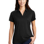 Sport-Tek Womens Sport-Wick Moisture Wicking Short Sleeve Polo Shirt - Black/Iron Grey