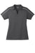 Sport-Tek LST653 Womens Sport-Wick Moisture Wicking Short Sleeve Polo Shirt Iron Grey/White Flat Front