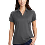 Sport-Tek Womens Sport-Wick Moisture Wicking Short Sleeve Polo Shirt - Iron Grey/White