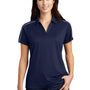 Sport-Tek Womens Sport-Wick Moisture Wicking Short Sleeve Polo Shirt - True Navy Blue/White