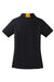 Sport-Tek LST655 Womens Sport-Wick Moisture Wicking Short Sleeve Polo Shirt Black/Gold Flat Back