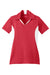 Sport-Tek LST655 Womens Sport-Wick Moisture Wicking Short Sleeve Polo Shirt True Red/White Flat Front