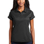 Sport-Tek Womens Sport-Wick Moisture Wicking Short Sleeve Polo Shirt - Black