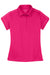 Sport-Tek LST659 Womens Sport-Wick Moisture Wicking Short Sleeve Polo Shirt Raspberry Pink Flat Front