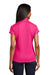 Sport-Tek LST659 Womens Sport-Wick Moisture Wicking Short Sleeve Polo Shirt Raspberry Pink Model Back