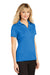 Sport-Tek LST660 Womens Heather Contender Moisture Wicking Short Sleeve Polo Shirt Heather Blue Wake Model 3q